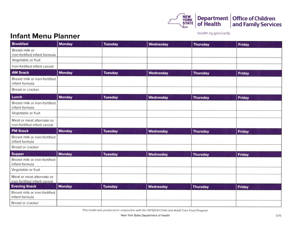 USDA-CACFP-Infant-Menu-Planner